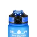 1L sportsvandflaske med tidsmåler Vandkande Lækagesikker drikkekedel til kontor, skole og camping (BPA-fri)