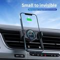 T3 15W trådløs oplader 360 grader drejelig mobiltelefonholder til bilen Luftudtag til mobiltelefon